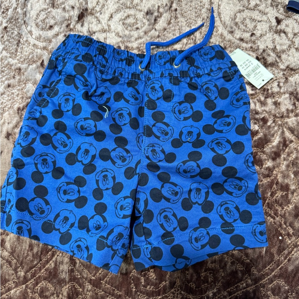 GAP Kids Blue and Black Swim Trunks